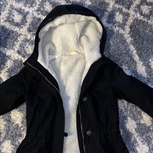 Xs Sherpa lined hollister jacket